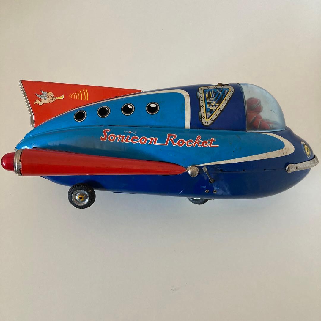 ブリキ ソニコンロケット 希少 おもちゃ 昭和レトロ 増田屋 山下清