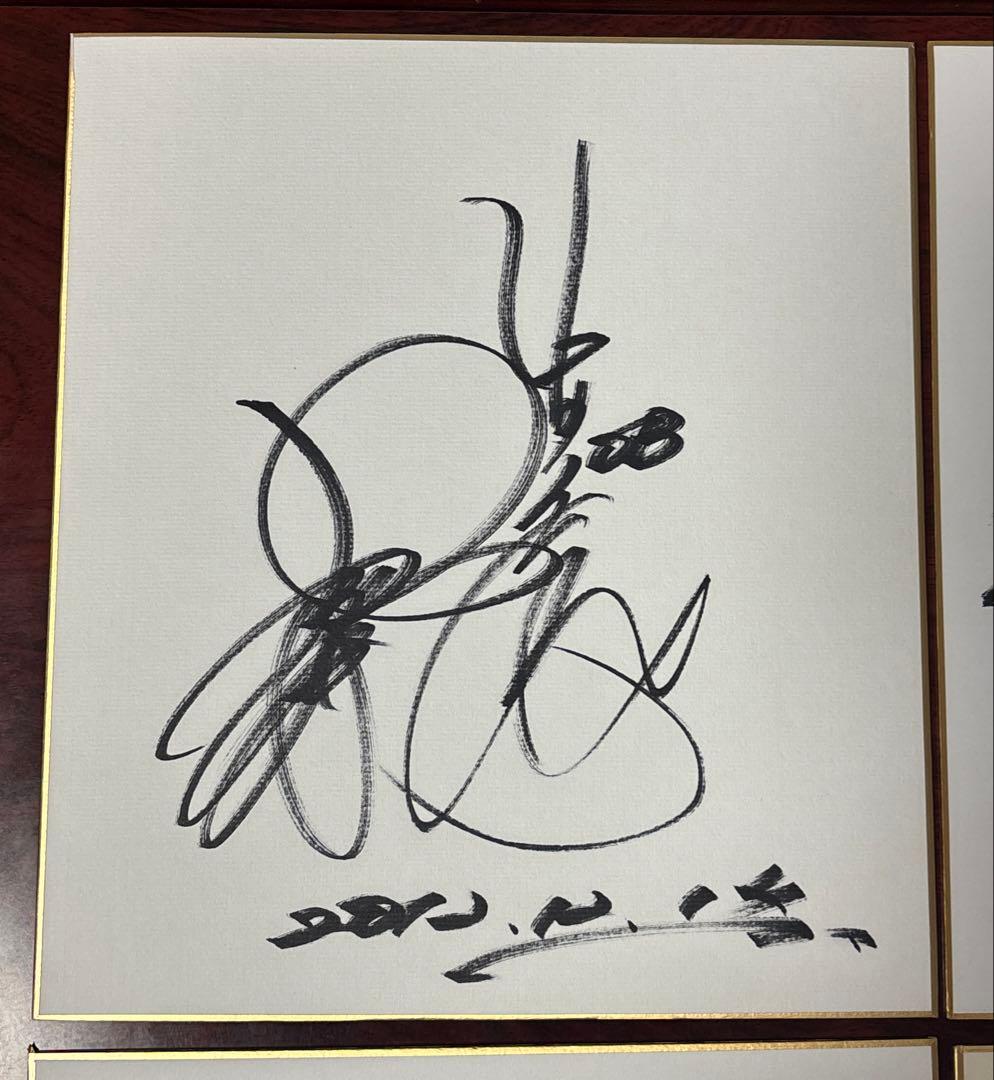 元中日ドラゴンズ 現役時代直筆サイン色紙 9枚セット - メルカリ