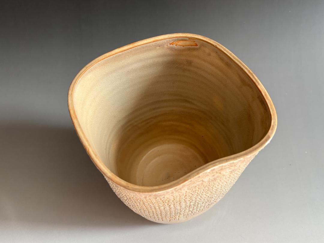 10代坂高麗左衛門 萩焼 縄暖簾 水指 茶道具