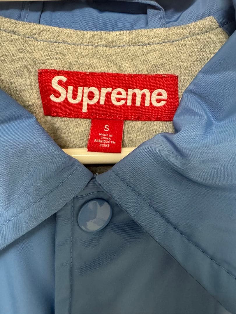 Supreme week11 コーチナイロンジャケット 青 S レシートあり