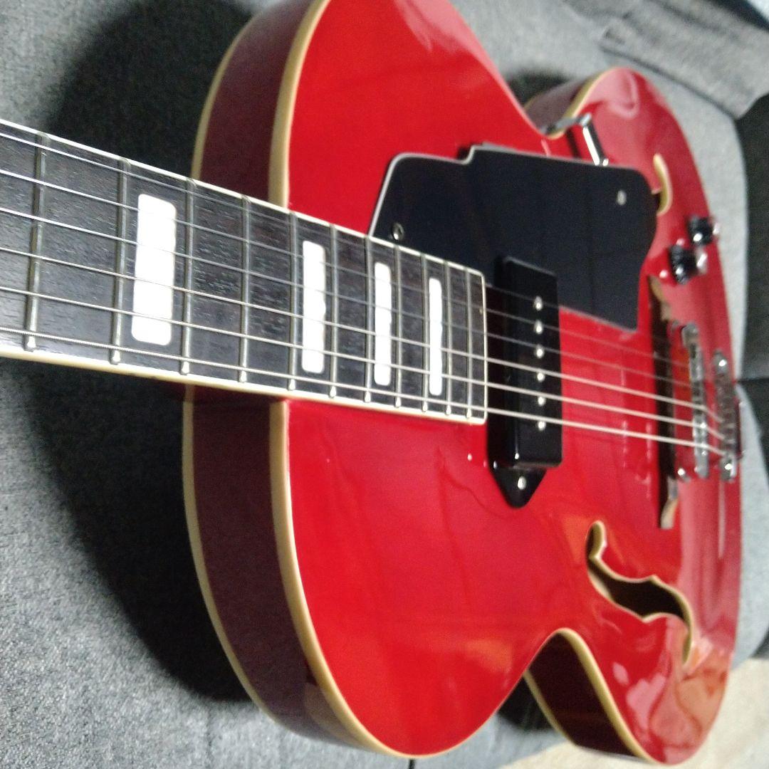 Grote セミアコースティックギター レッドの通販はau PAY マーケット