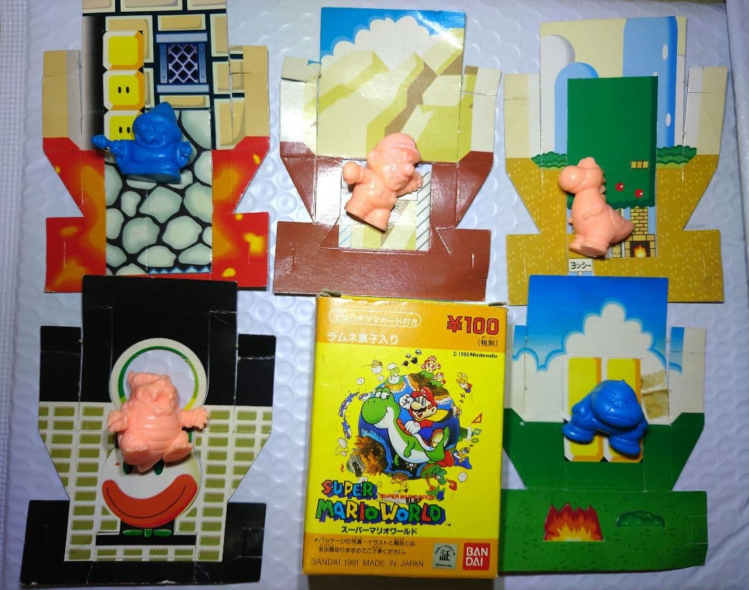 1991年 スーパー マリオ ワールド ジオラマ カードセット 当時物 1991年 スーパー マリオ ワールド ジオラマ カードセット 当時物