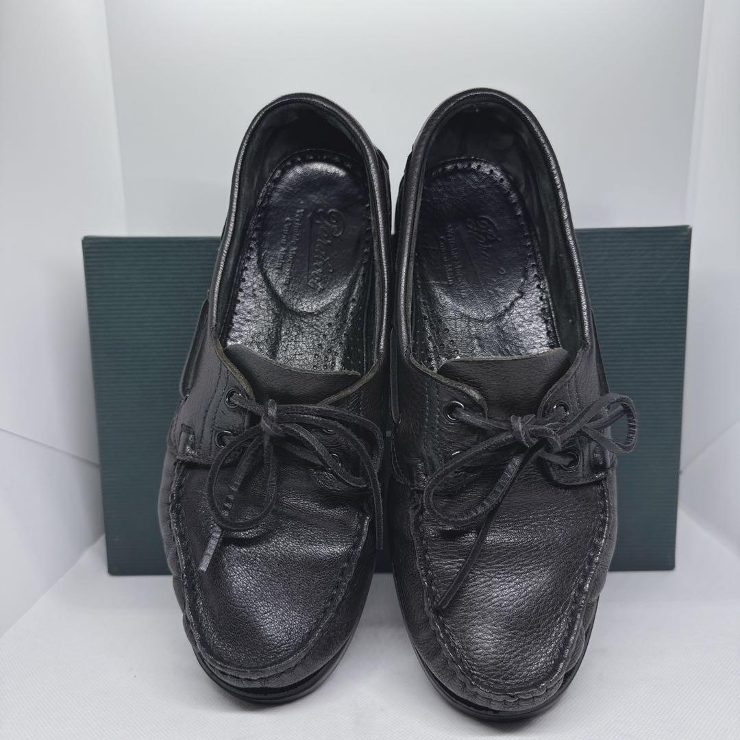 美品 Paraboot BARTH MARINE 7 黒 CERF 鹿革 - メルカリ
