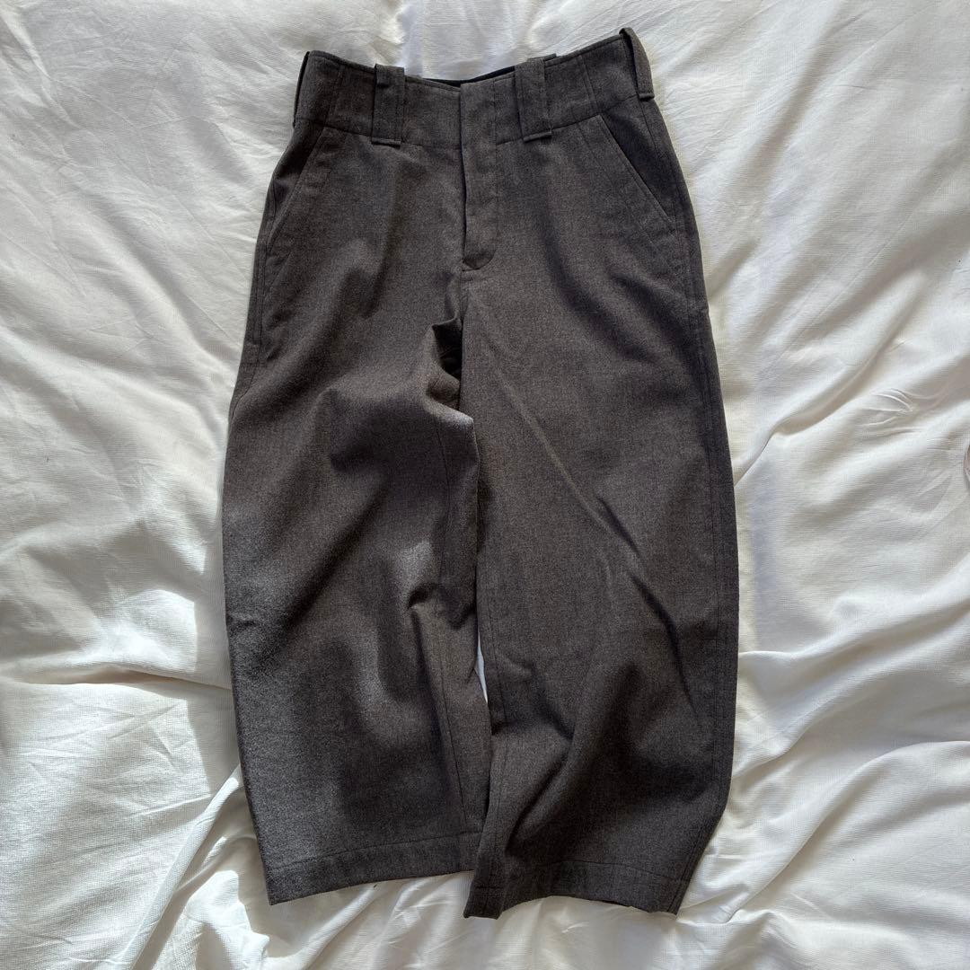 ポコさま専用 セットアップ対応】トリアセウールフラノ ワイドパンツ（15-05PM09-205