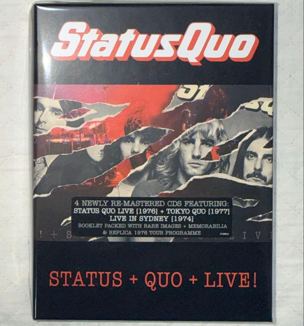 4CD-BOXセット！ステイタス・クオー / STATUS＋QUO＋LIVE！ Frantic Four x 4: Edsel Remixes Shows That Made Status Quo's 'Live