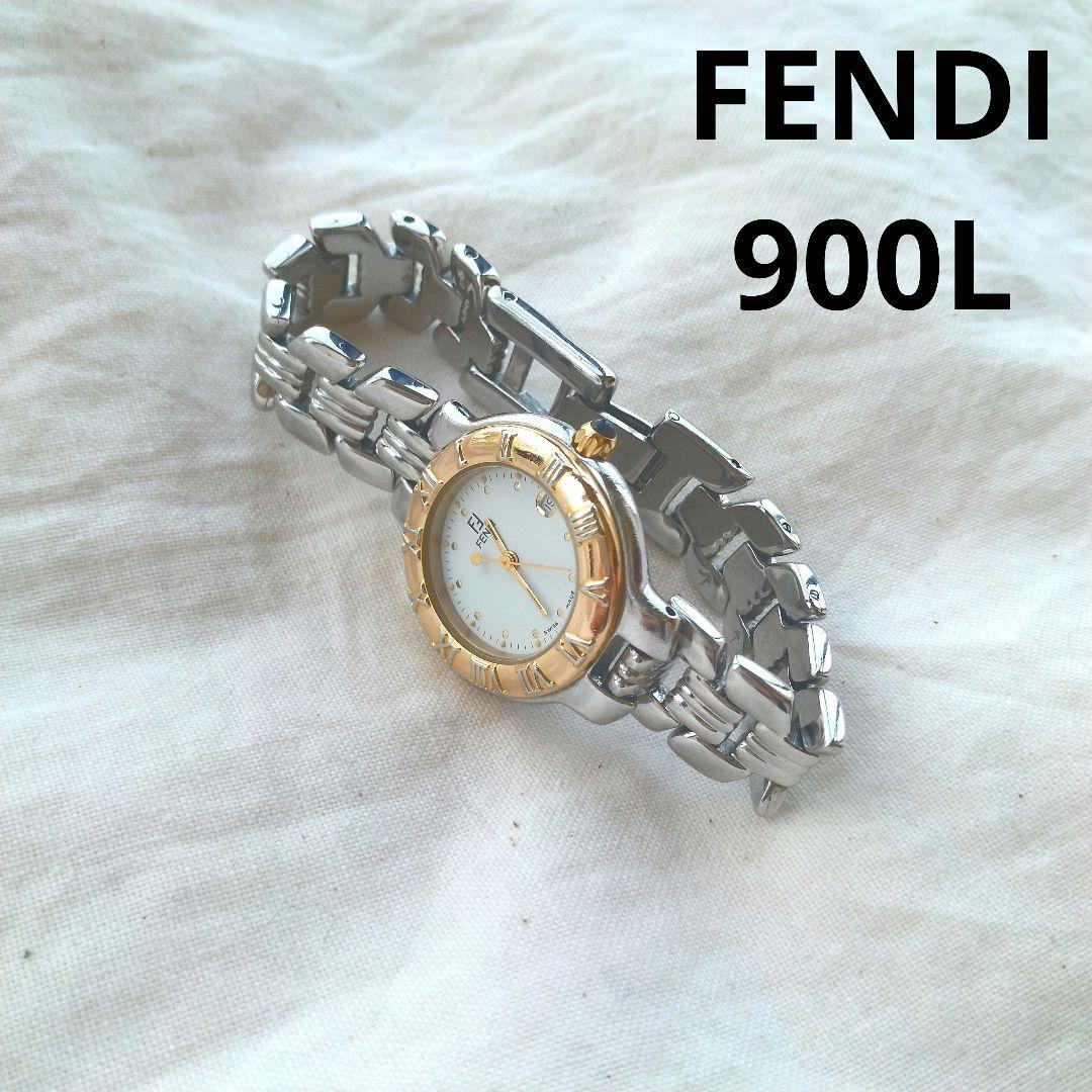 必見！】FENDI 腕時計 900L シルバー/ゴールド 白文字盤 レディース