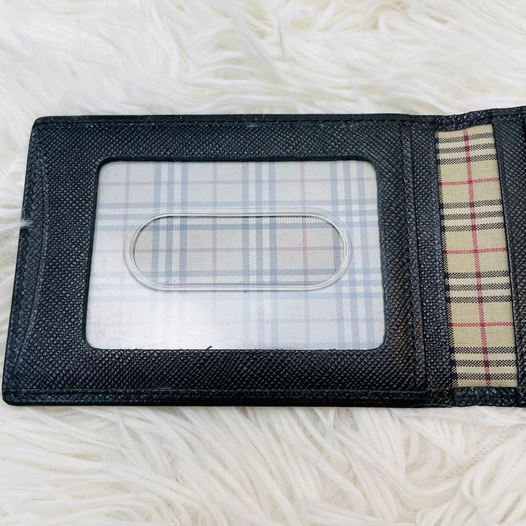 良品】 バーバリー ノバチェック 名刺 カードケース レザー 黒 - メルカリ