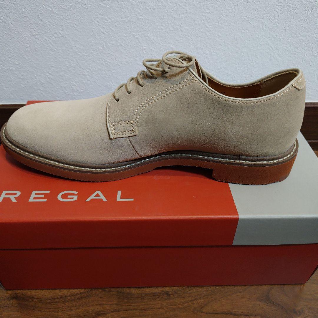 【値下中】未使用 REGAL ベージュ スエード ドレスシューズ 25.5cm