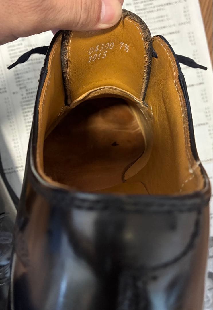 リ*ク様 ダナー ポストマンシューズ D-4300 BLACK 7H 25.5c