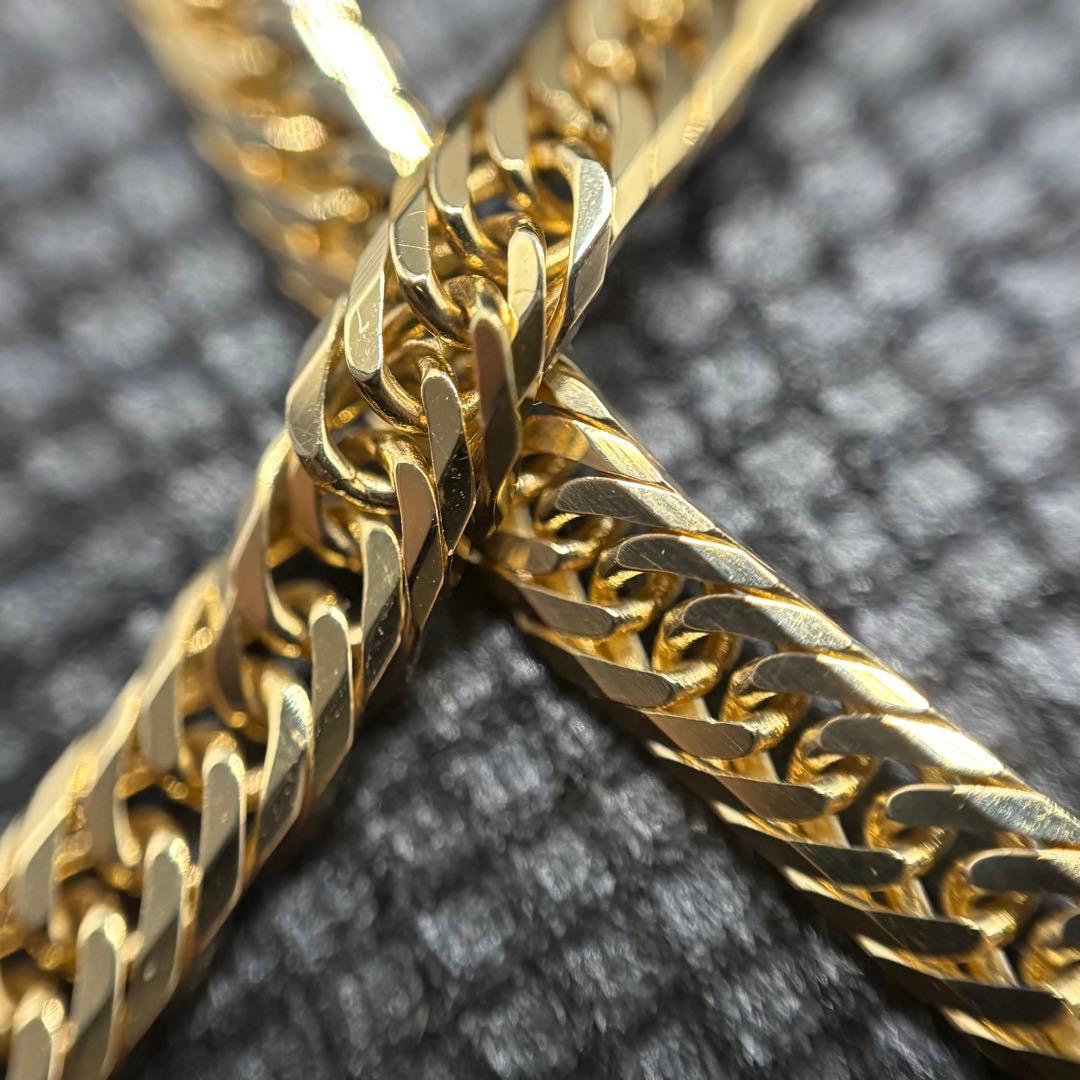 K18 喜平 KIHEI アンクレット 6.1g 8面トリプル YG レディース