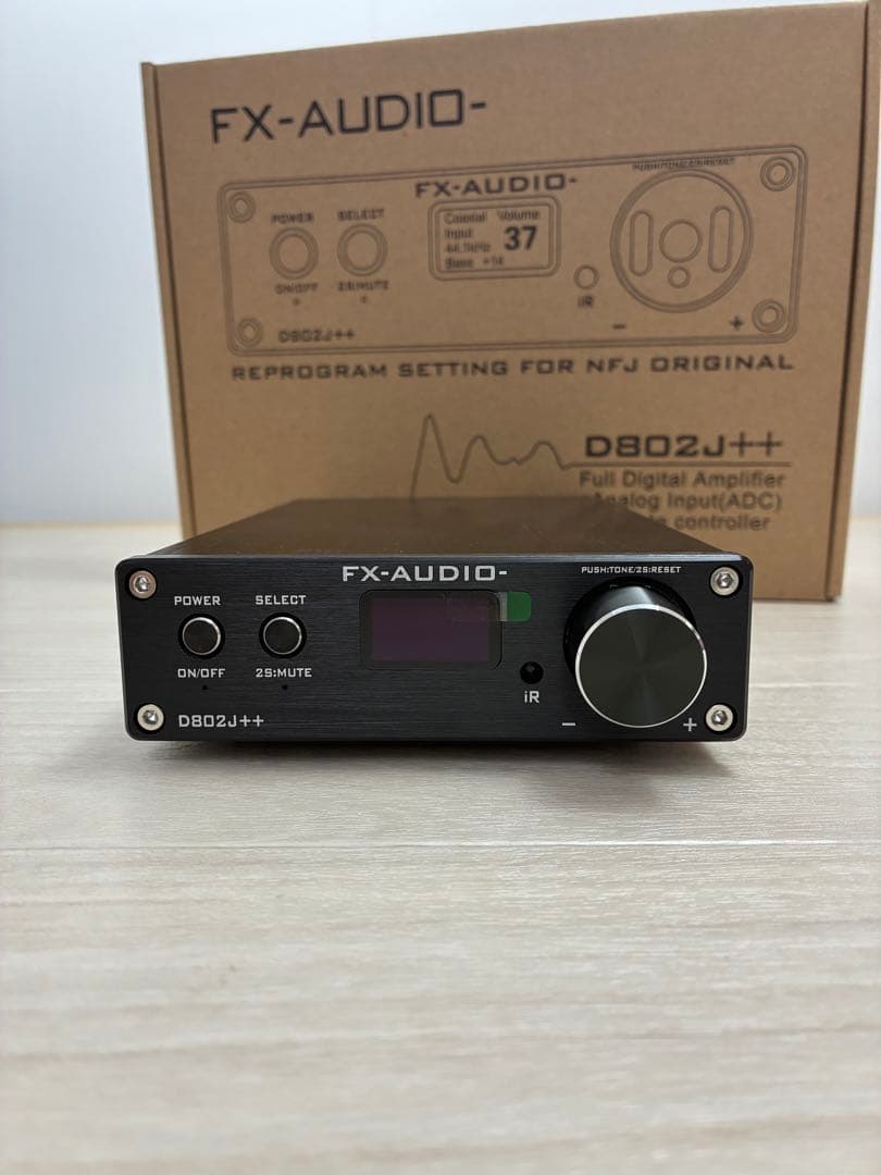 FX-AUDIO D802J++ デジタルアンプ FX-AUDIO-、USB/光/同軸入力搭載で12,800円のフルデジタルアンプ