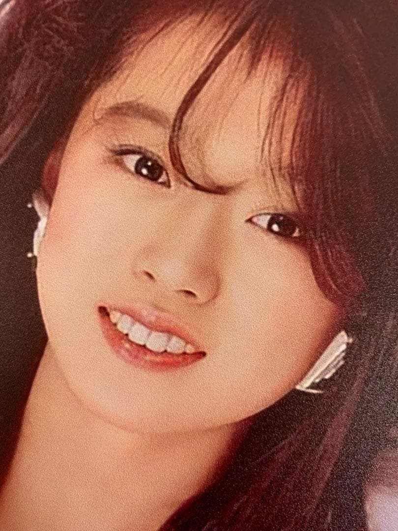 ◇中森明菜◇ポスター◇金属製ポスター◇30X20cm ◇少し印刷汚れ有り