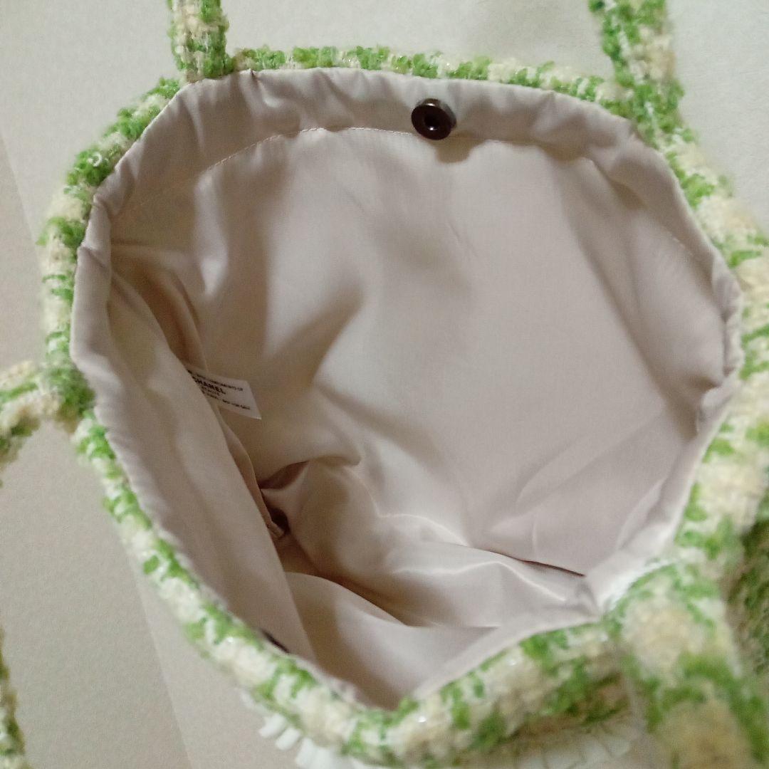 未使用】CHANEL 非売品ノベルティ 黄緑 トートバッグ - メルカリ