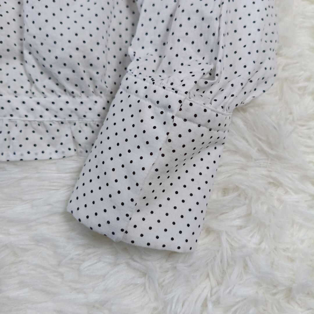 22SS極美品✨タオコムデギャルソン ボウタイフリルブラウス ドット M