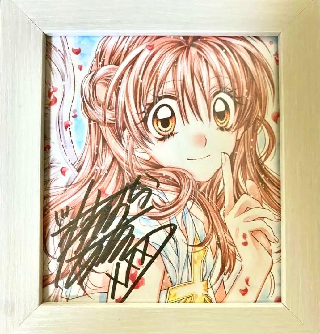 【最終値下げ】種村有菜　神風怪盗ジャンヌ　まろん　サイン色紙 種村有菜『神風怪盗ジャンヌ』 一番カフェ 色紙 まろん＆稚空 | K