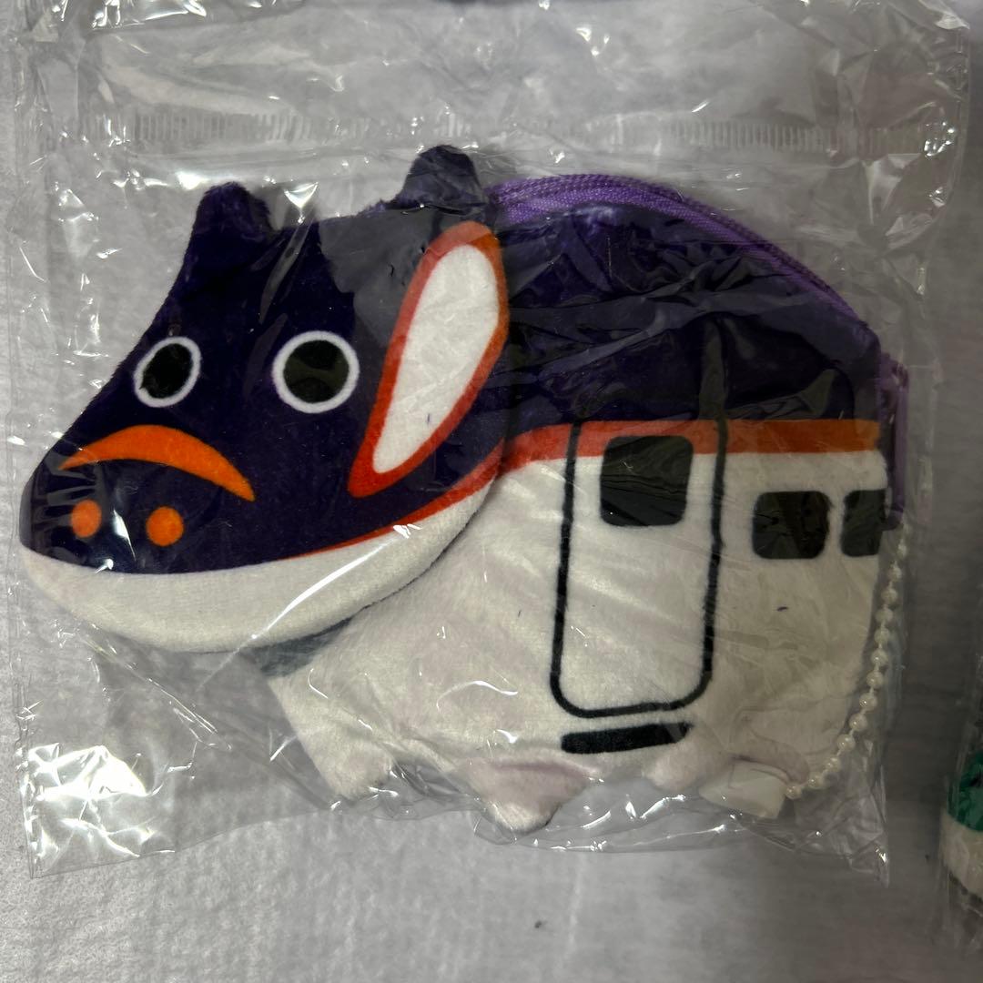 新幹線赤べこ コインケース はやぶさ つばさ E8系 ALFA-X 4点 新品