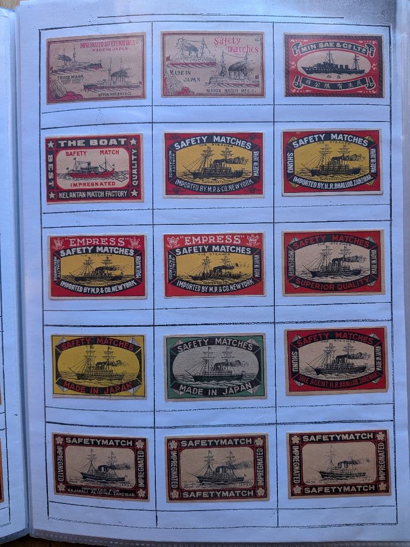 戦前輸出用マッチラベル アジア、北米向け 写真外含め300枚