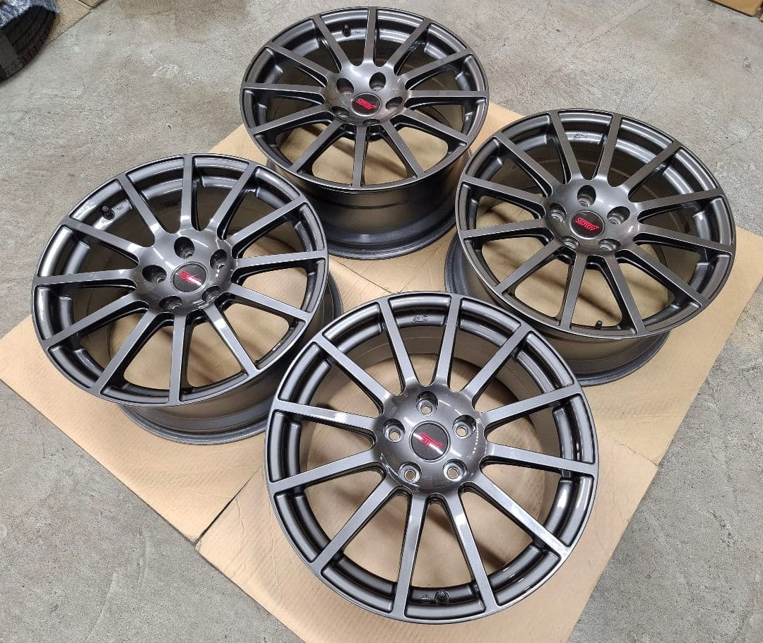 【美品】スバル WRX STI 純正OP 18インチ 8.5J ホイール 4本