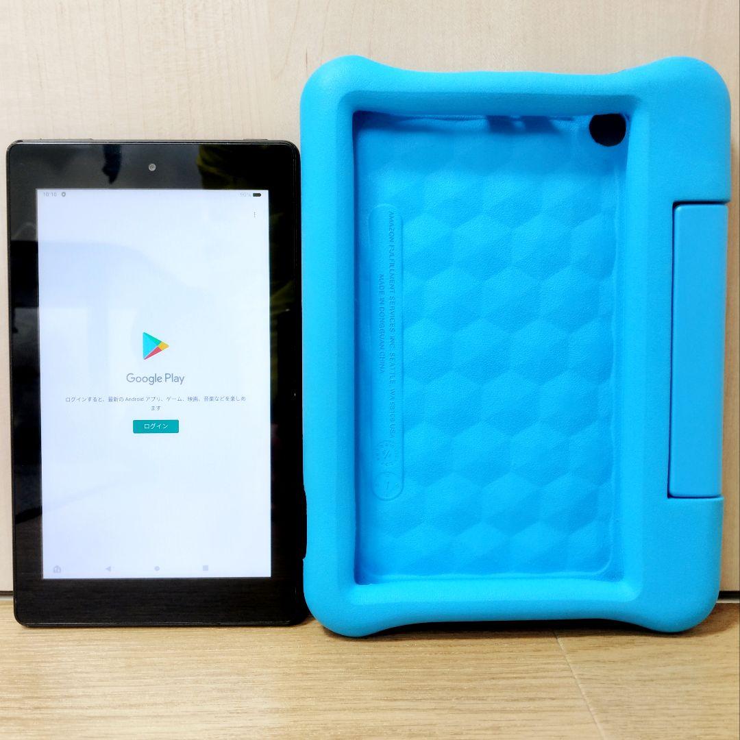 良品 Amazon Fire 7 キッズモデル ブルー 第9世代 16GB - メルカリ