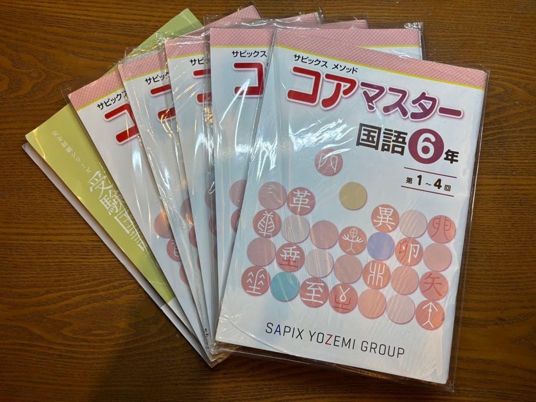名進研 SAPIX コアマスター 6年生 4教科 1年分（24回）＋完全制覇＋他