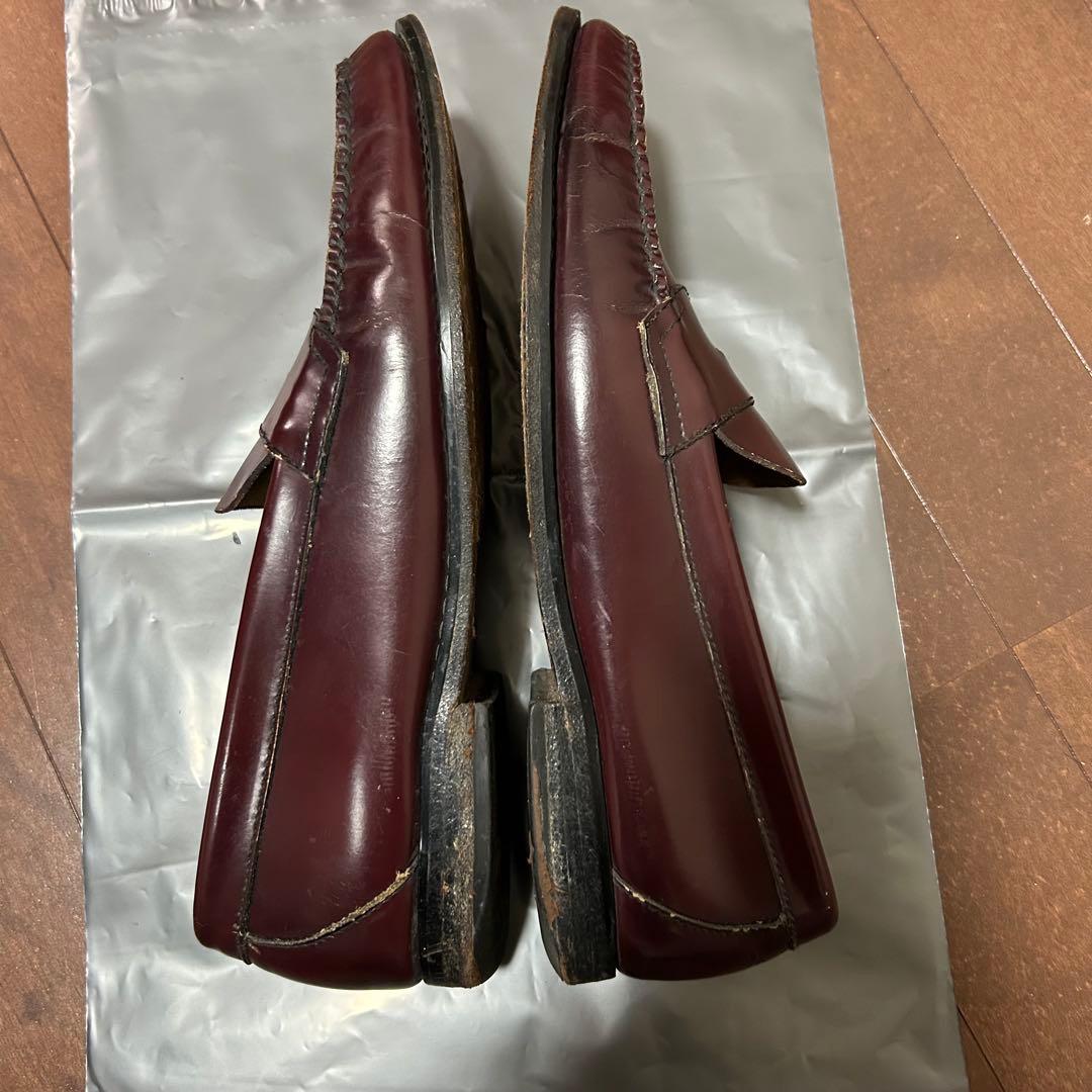 シ*き様 g.h.bass ペニーローファー　バーガンディ　あずき色　えんじ色