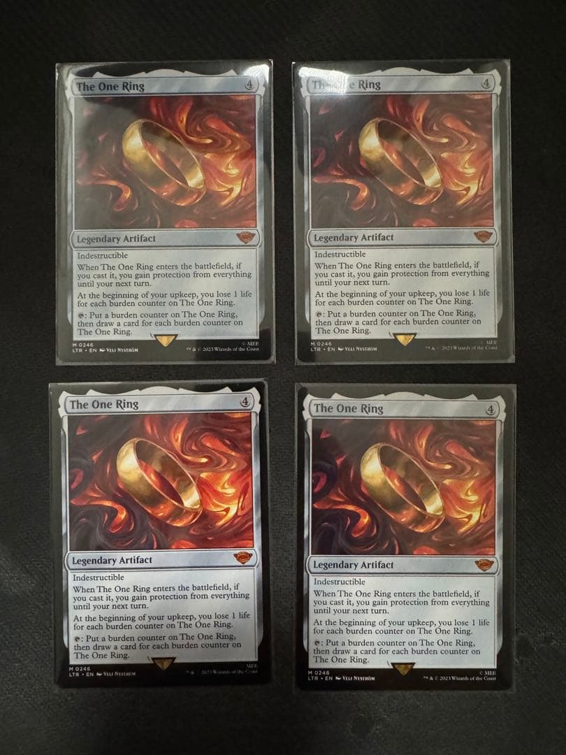 MTG 一つの指輪/The One Ring 英語 4枚 MTG □無/英語版□ 《一つの指輪/The One Ring》☆拡張アートFOIL