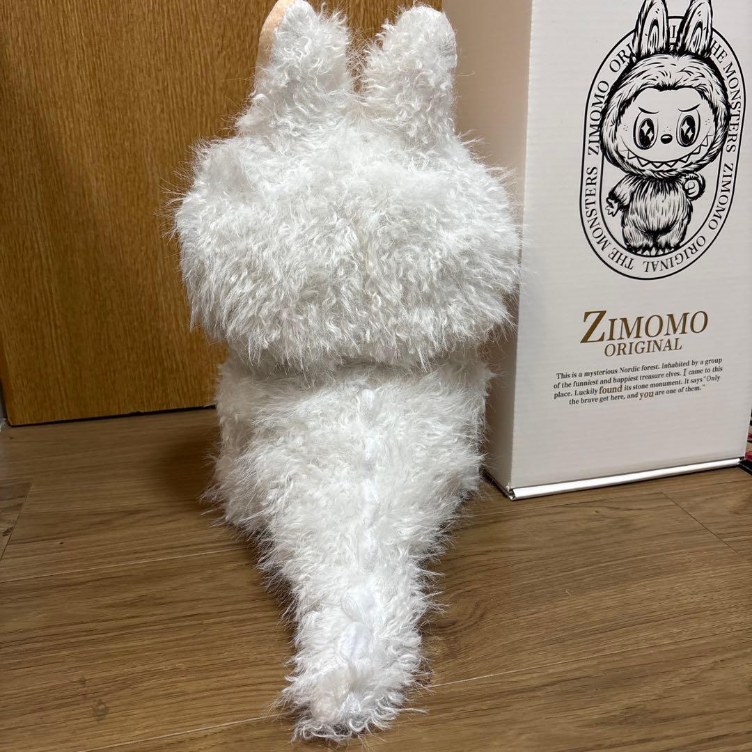 38cm ラブブ ジモモ 白 ホワイト シッポ付き ぬいぐるみ 海外輸入品①