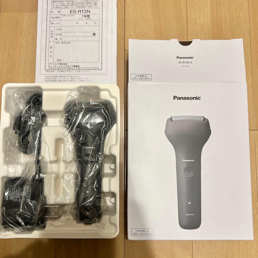 パナソニック フェイスシェーバー 電動ひげ剃り ES-RT2N −K - メルカリ