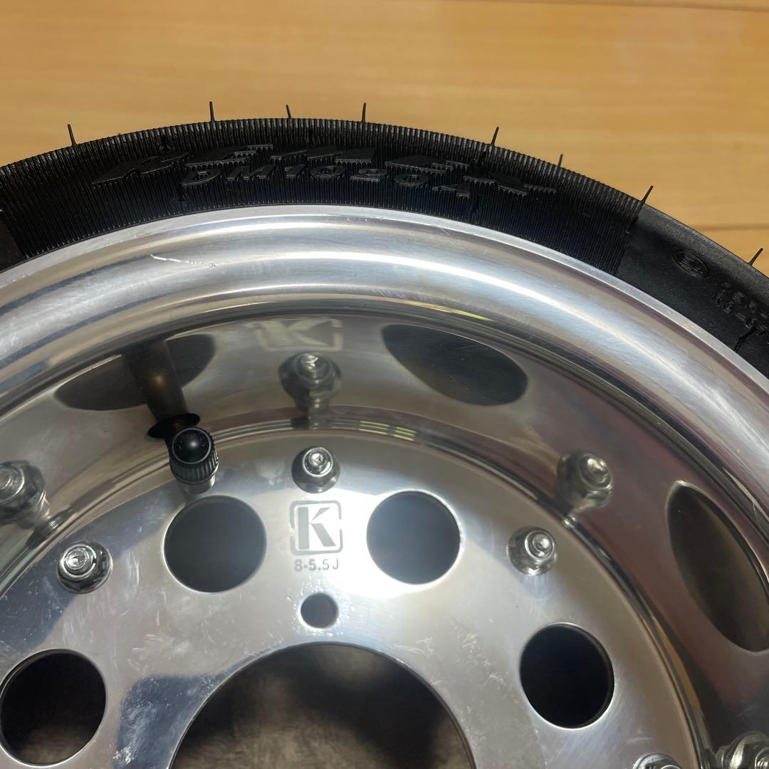 kepspeed 5.5j 8インチ120/70-8 アルミホイールとタイヤ