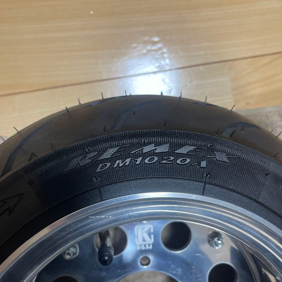 kepspeed 5.5j 8インチ120/70-8 アルミホイールとタイヤ