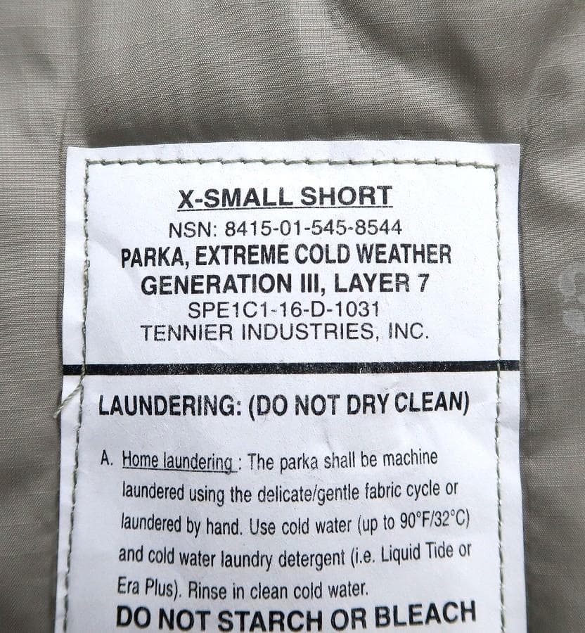 極上 希少 XS-S 米軍実物 2016年 LEVEL7 ジャケット ⑩ - メルカリ