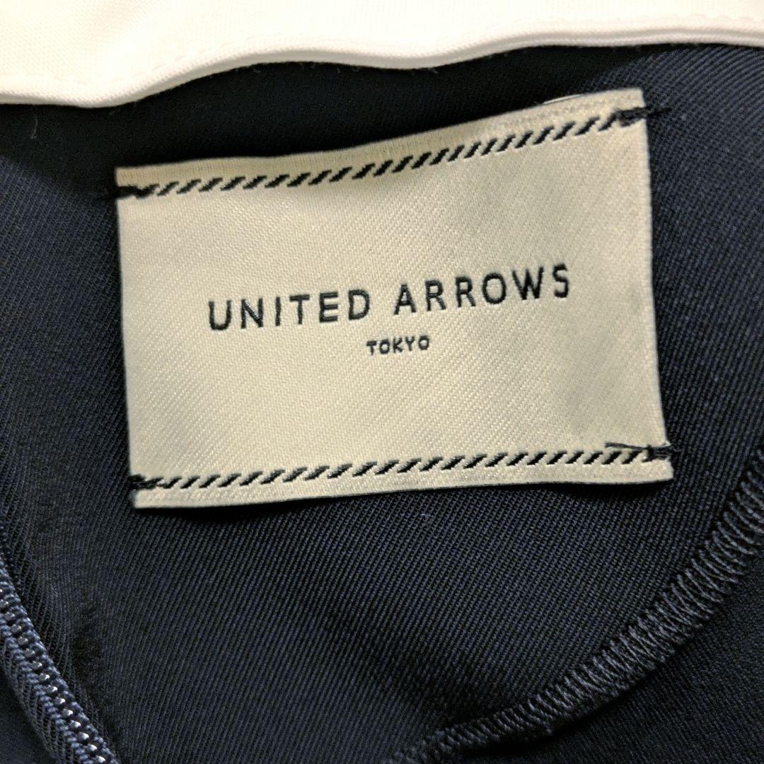 ユナイテッドアローズ FEEL CLEAN 2wayブラウス ペプラム ネイビー