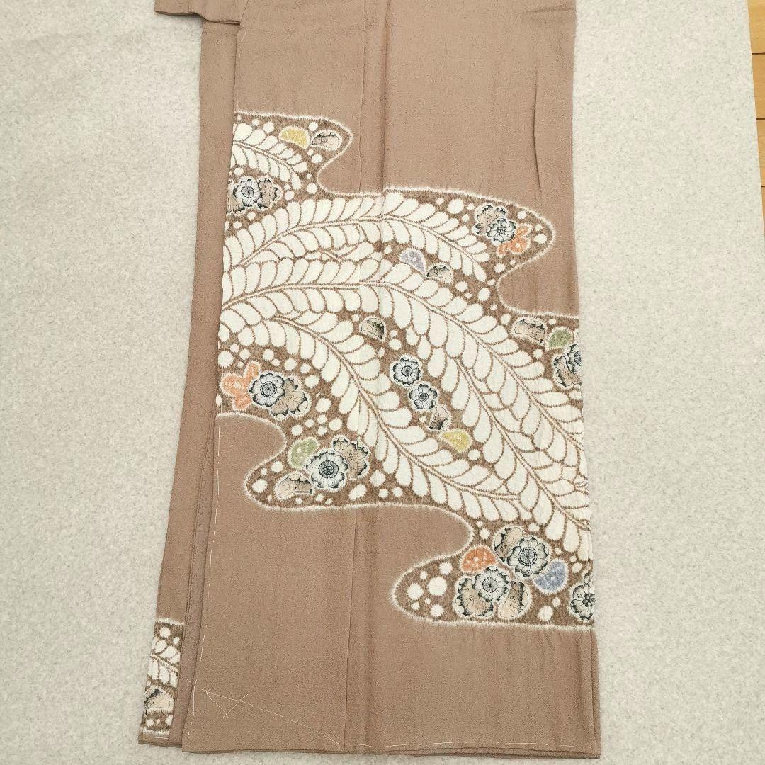 新品 辻が花】優しいミルクティー色 技巧絞り 訪問着 付け下げ - メルカリ