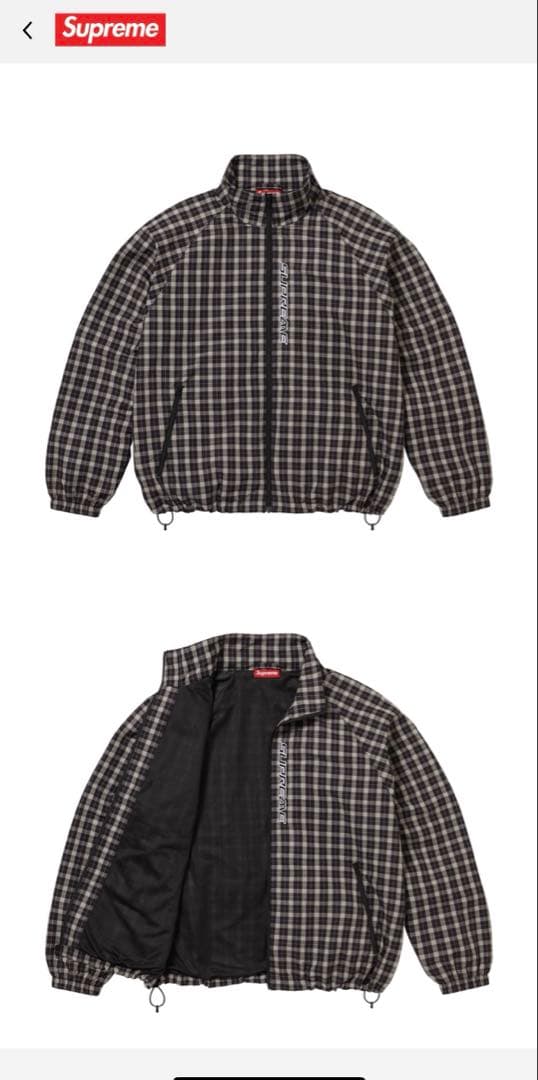 Supreme Plaid Track Jacket チェックナイロンジャケット - メルカリ
