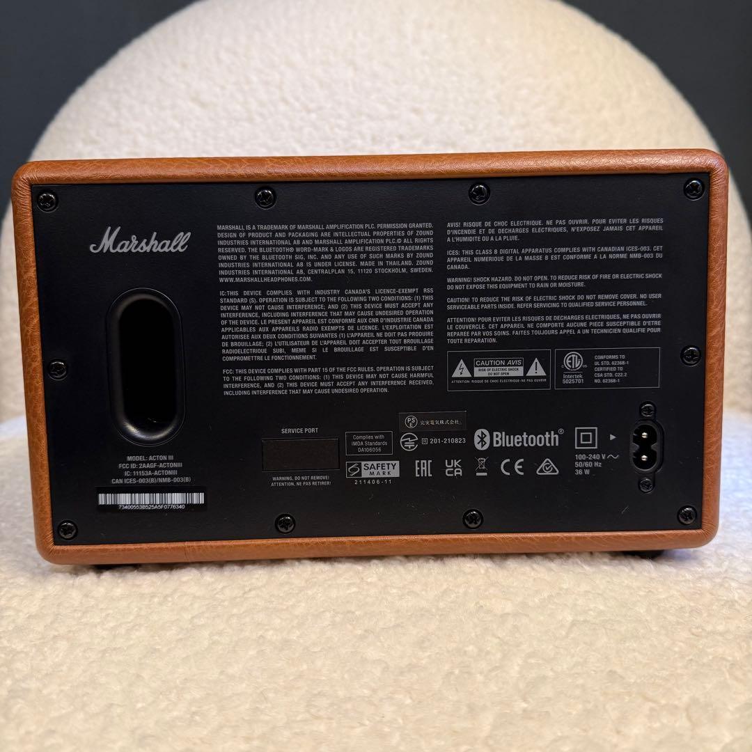 Marshall Acton III ワイヤレススピーカー ブラウン - メルカリ