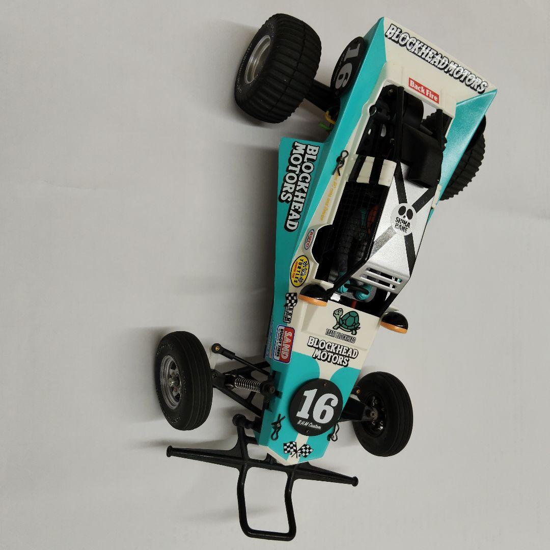 グラスホッパー　カスタム品　パインビーチレースウェイ　ブロックヘッドモータース ラジコン】グラスホッパーブロックヘッドモータースカラー完成レビュー