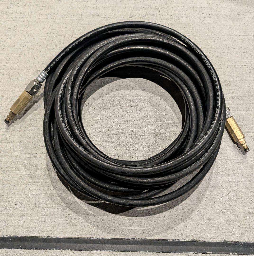 ホース屋 高圧洗浄機 15m ホース ケルヒャー 両側スイベル 15M ケルヒャー ねじ-クイックコネクト 国産柔軟ホース 交換用高圧洗浄