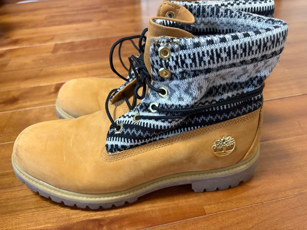 Timberland ワークブーツ 27.5cm 茶 6437R ロールトップ
