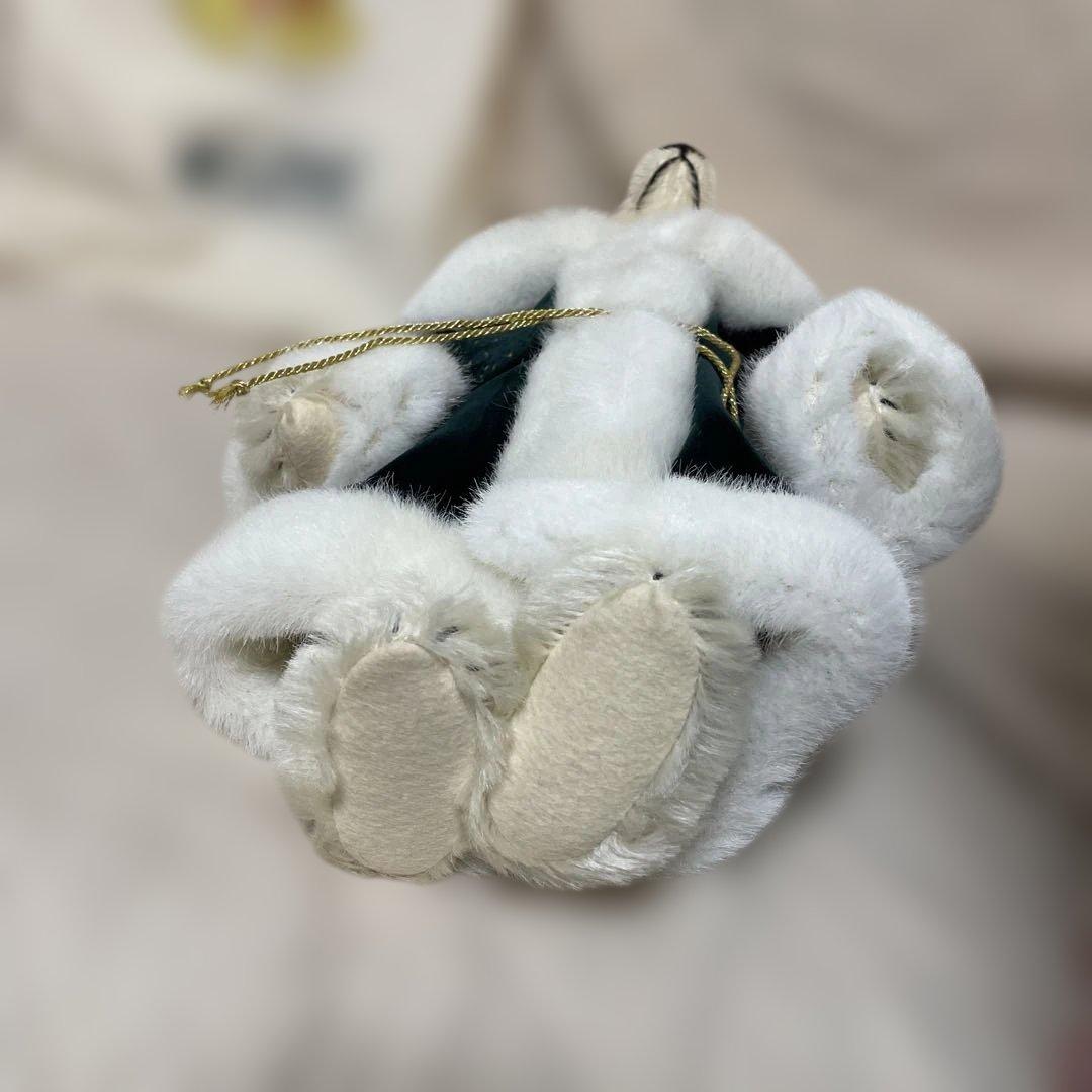 新品 シュタイフ テディベア ぬいぐるみアジアンサンタ2002 白いモヘア