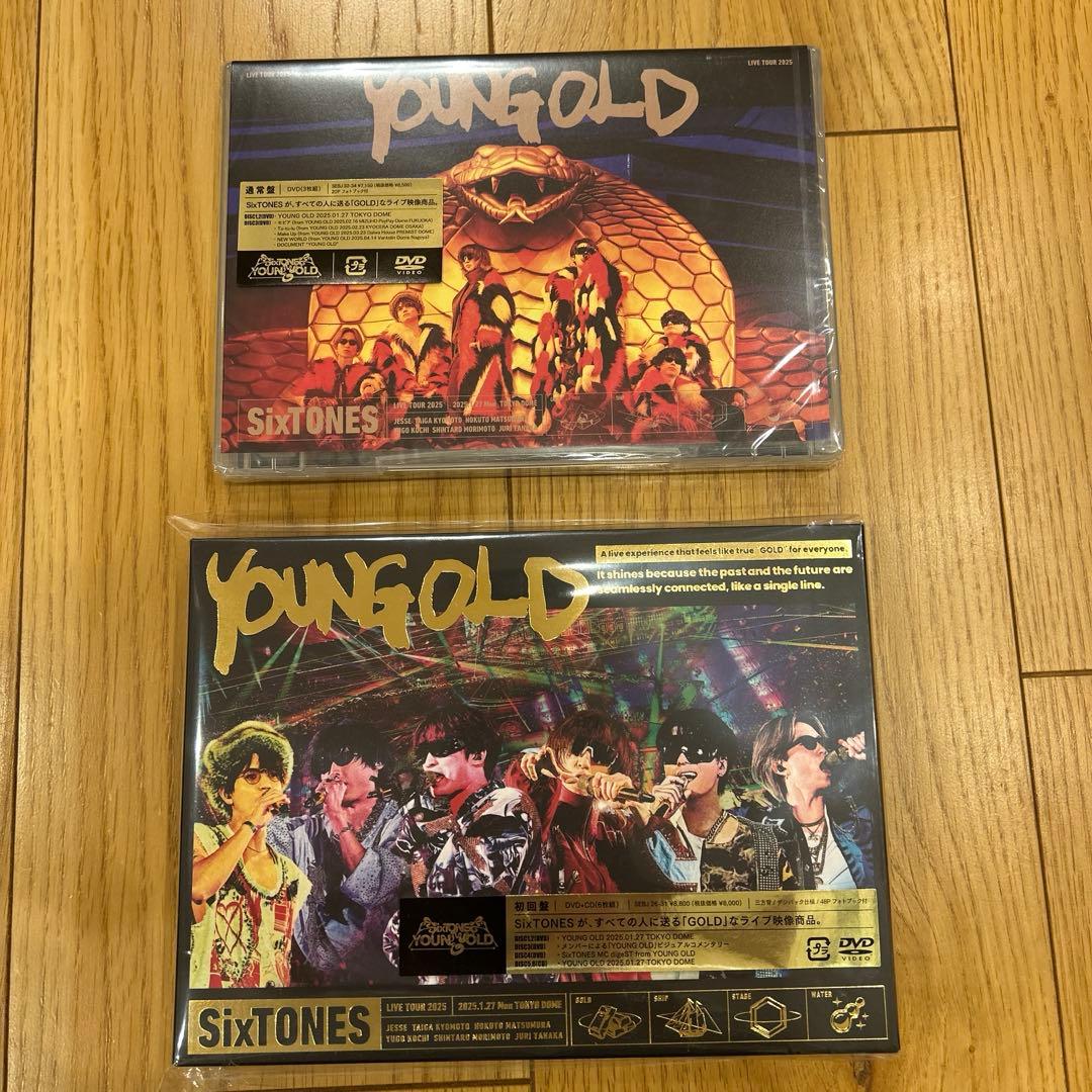 SixTONES YOUG OLD DVD 初回盤+通常盤 DVD】【新品】 【2形態セット】YOUNG OLD (初回盤+通常盤) DVD