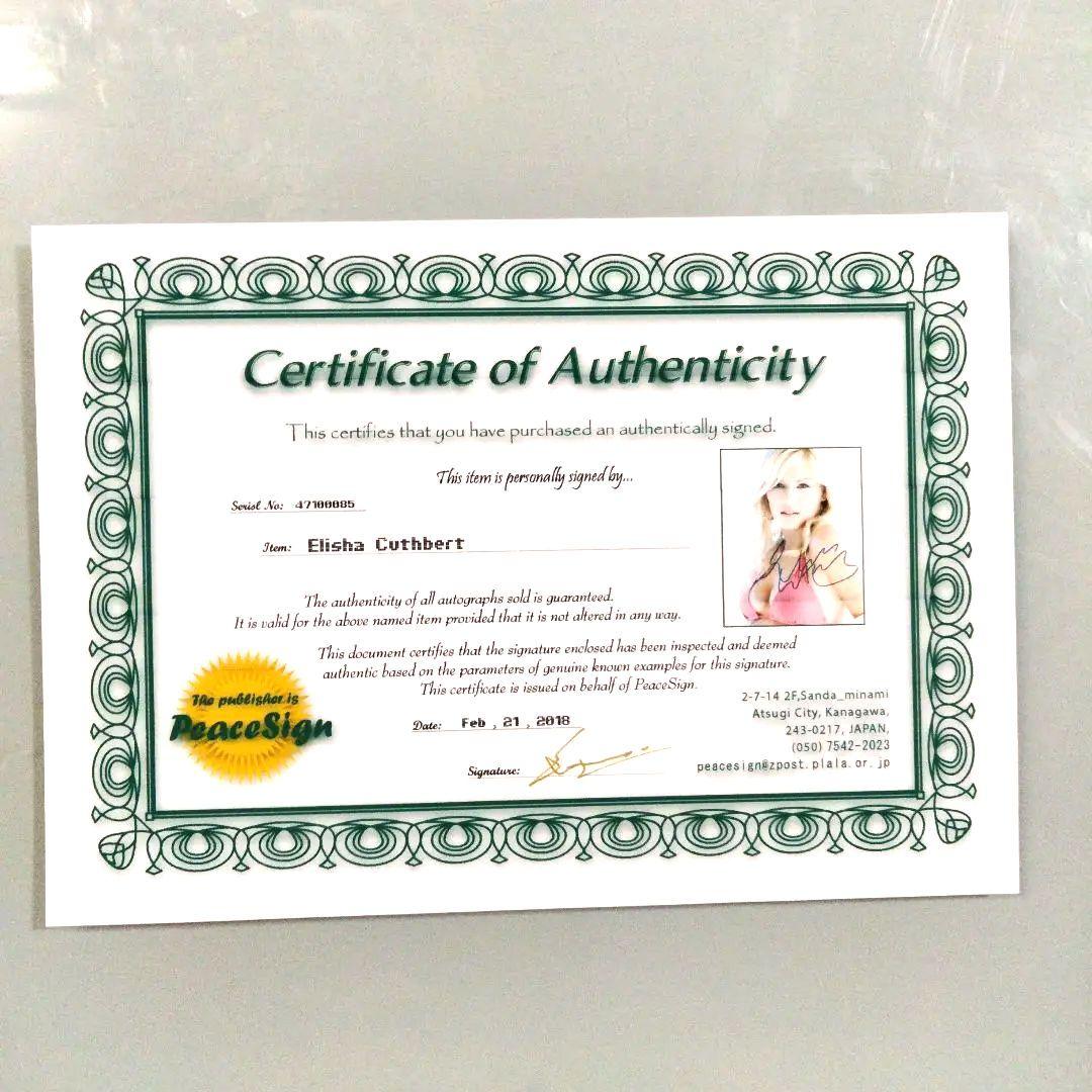 エリシャ・カスバード直筆サイン入り超大型写真‥24-TWENTY FOUR