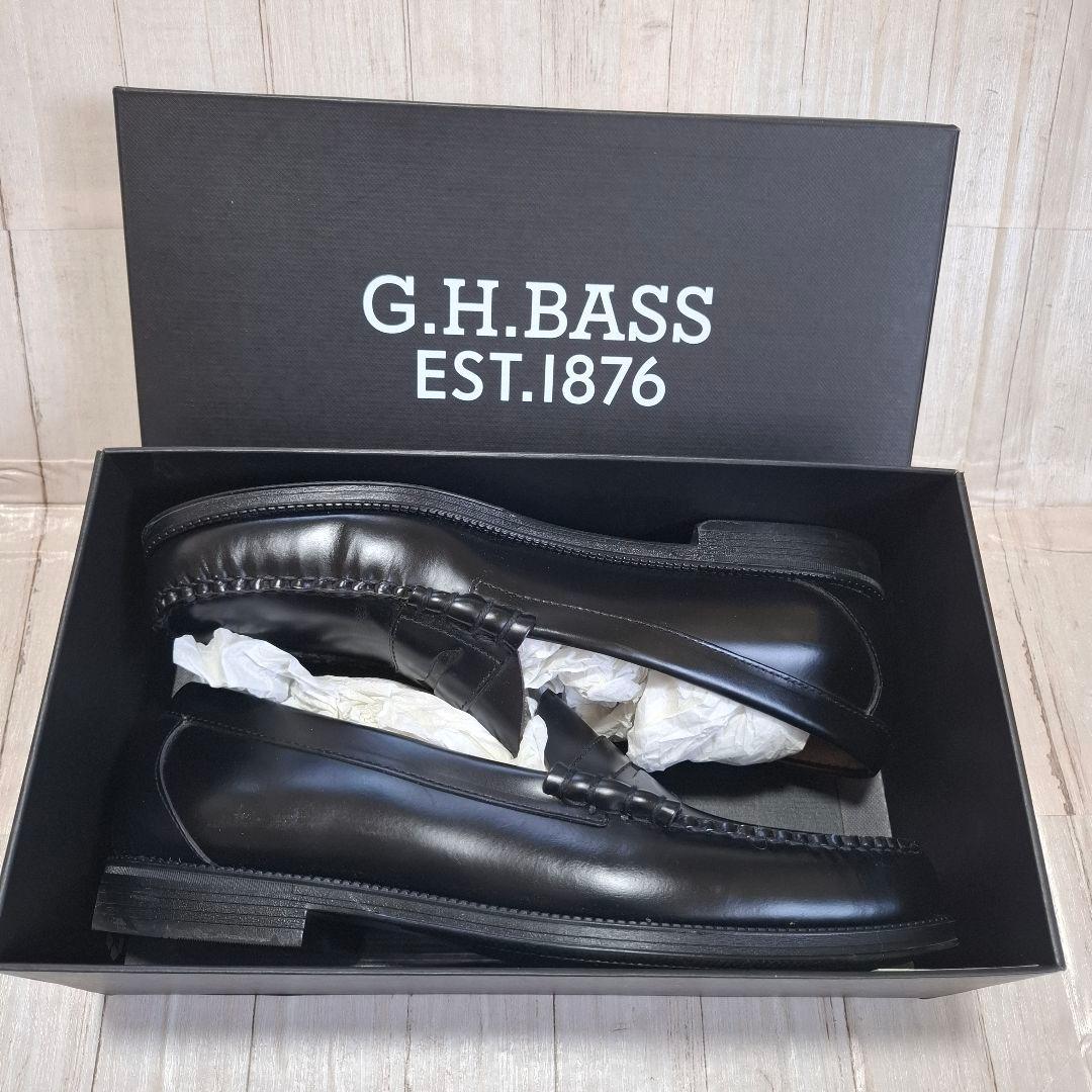 【箱付き・極美品】G.H.BASS Weejuns Larson ローファー 黒
