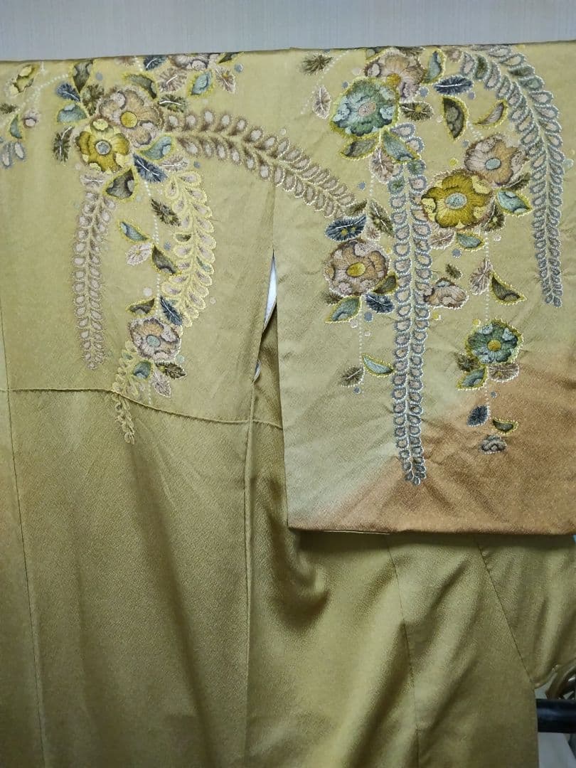 F-321 訪問着 京友禅 辻ヶ花 袷 金彩 暈し 正絹 落款 美品 - メルカリ