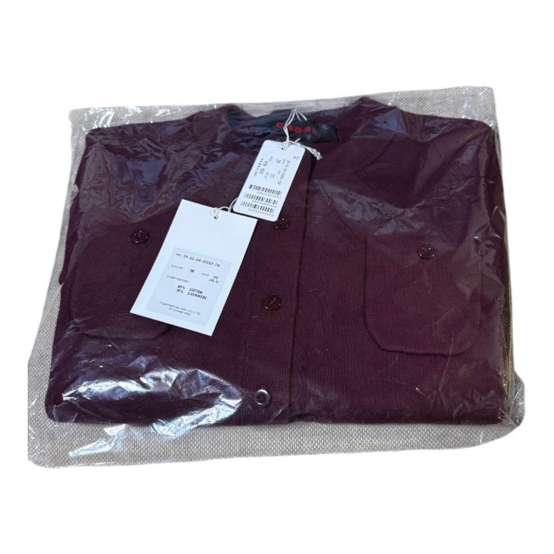 新品キャバンcaban ボルドーXSコットンカシミヤカーディガン - メルカリ