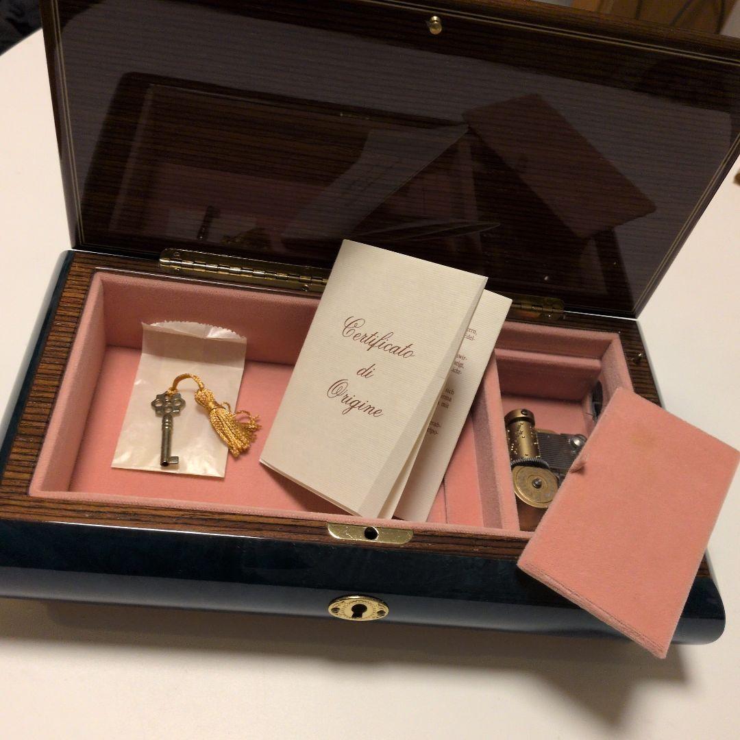 美品 Romance リュージュ社 イタリア製 宝石箱 スイス製オルゴール