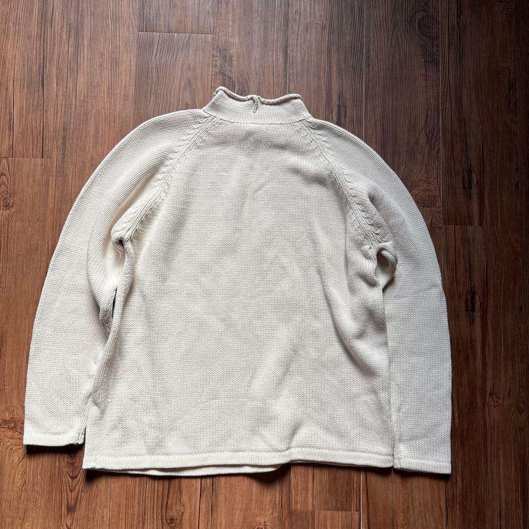 J.CREW 90s ロールネックコットンニット ホワイト 巨人タグ - メルカリ