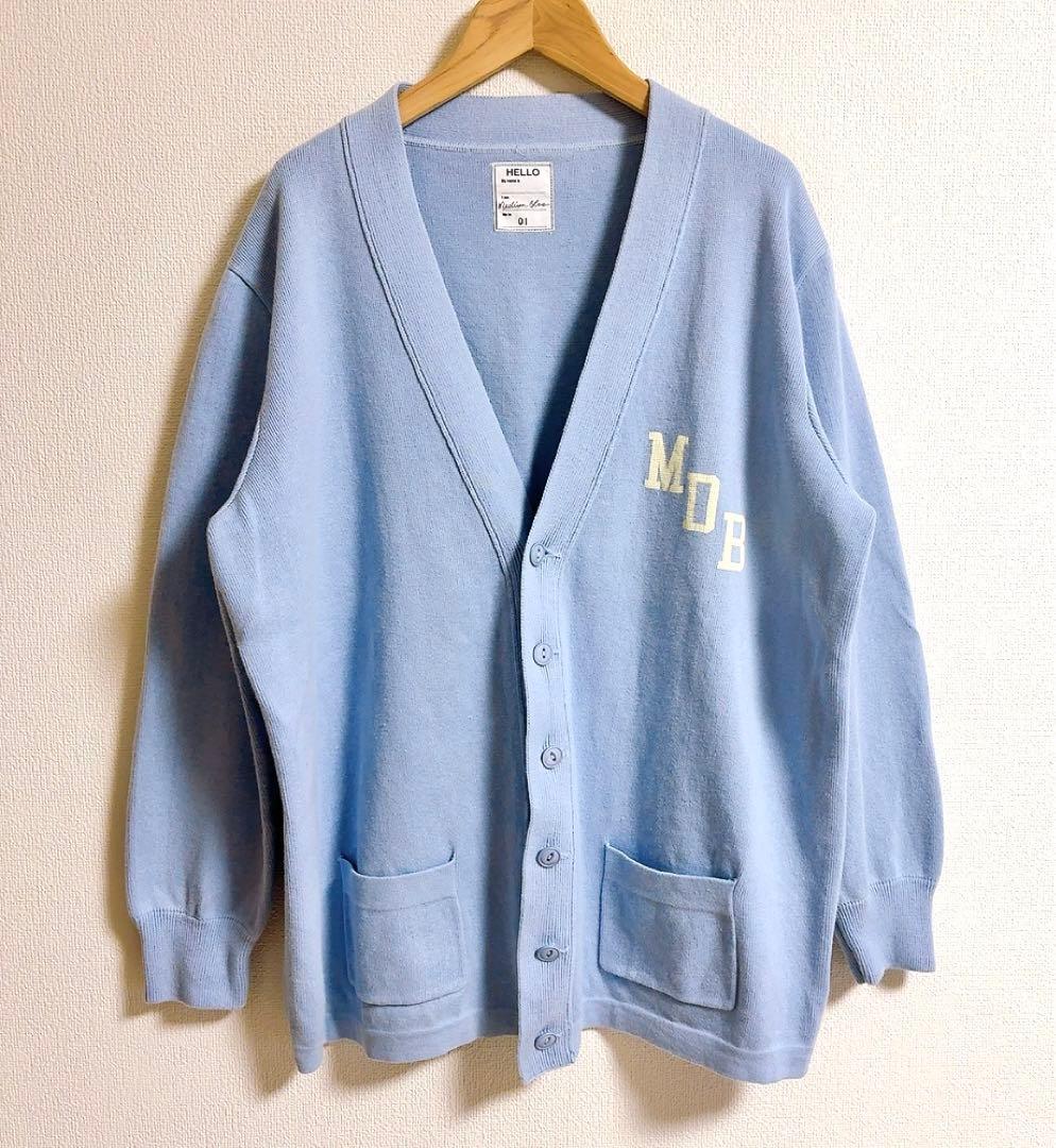MADISONBLUE✨BIG CARDIGAN COTTON サックスブルー - メルカリ