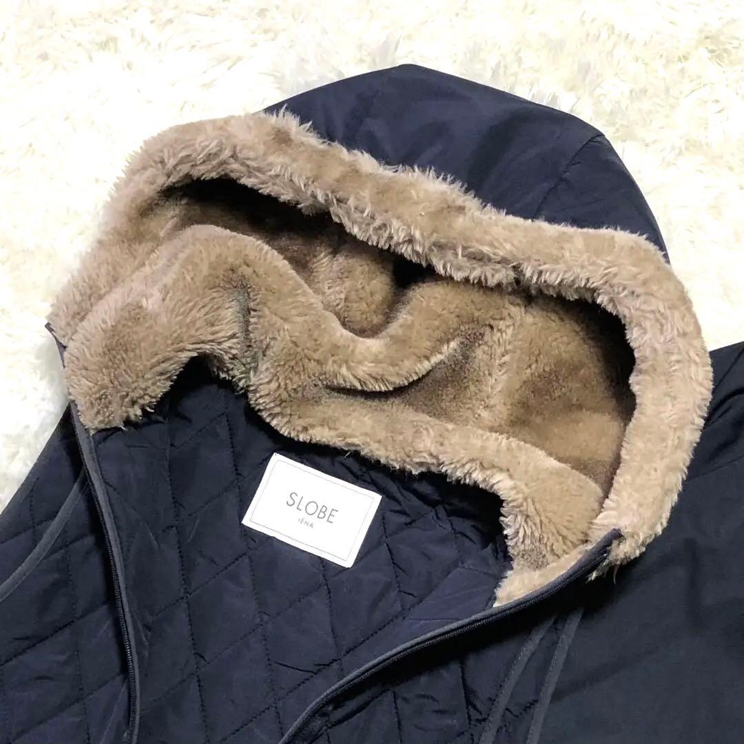 スローブイエナ】エコファー ライナー付き マウンテンパーカー 紺