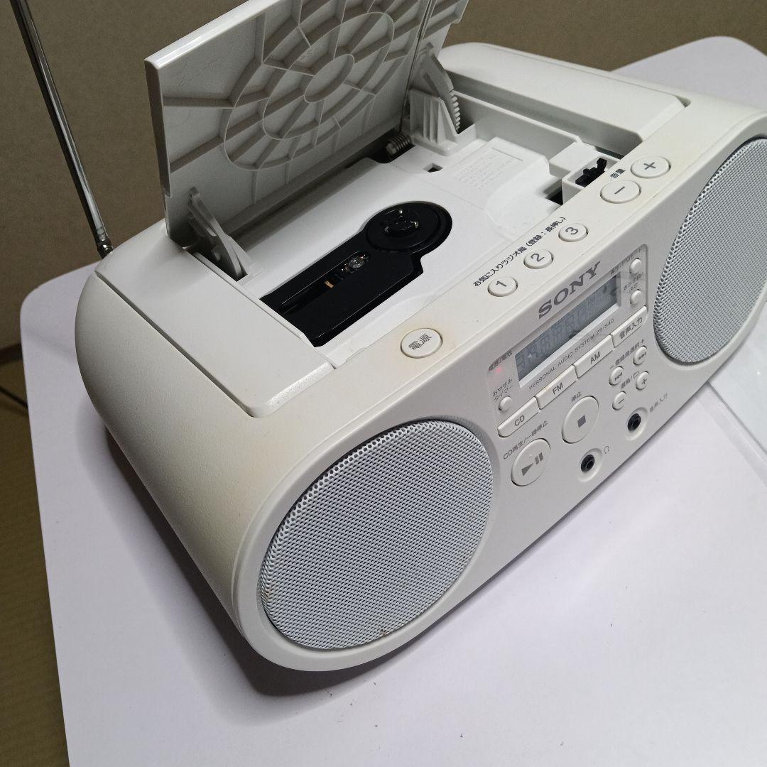 SONY ポータブルCDプレーヤー ZS-S40 ホワイト - メルカリ
