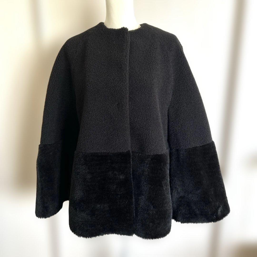 未使用 ☆ UNITED ARROWS ボア マントコート - メルカリ